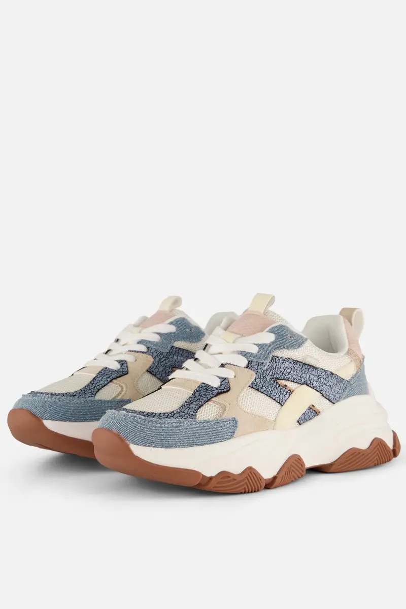 Posh Sneakers blauw Synthetisch - Dames - Maat 38