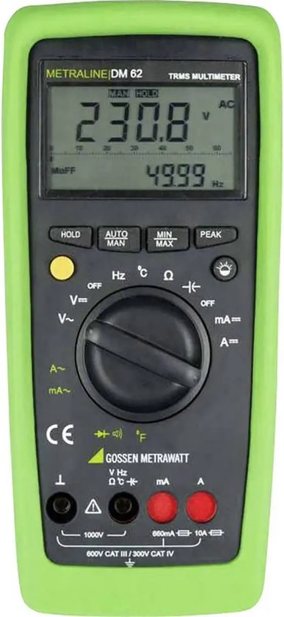 Gossen Metrawatt MetraLine DM62 M197A Multimeter