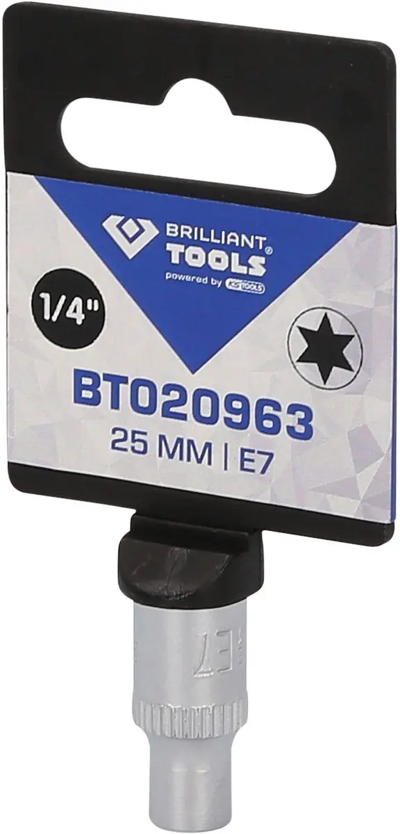 Brilliant Tools E7 Torx-E-dop 1/4" - BT020963 - afbeelding 2 van 4