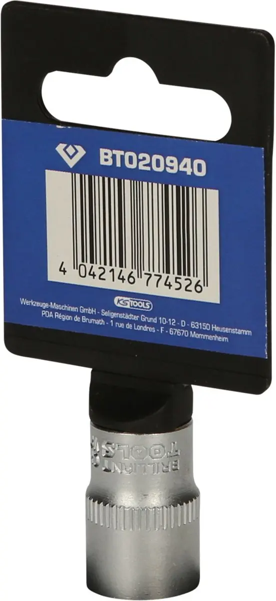 Brilliant Tools BT020940 Zeskant Dop 12 mm 1/4" - afbeelding 4 van 4