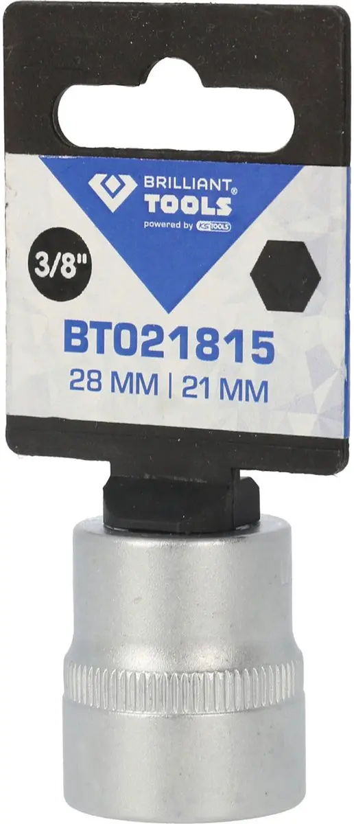 Brilliant Tools BT021815 Zeskant Dop 21mm - 3/8" - afbeelding 3 van 4