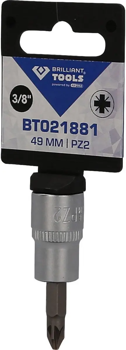 Brilliant Tools BT021881 3/8" PZ2 kruiskopbit-dop - afbeelding 3 van 4