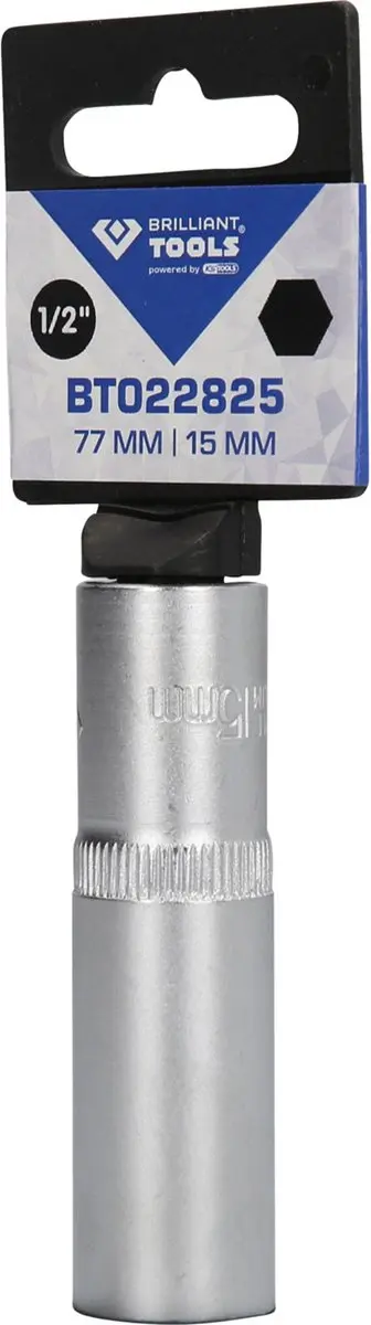 Brilliant Tools BT022825 Zeskant Dop 15 mm 1/2" Lang - afbeelding 3 van 4