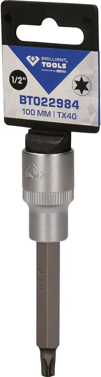 Brilliant Tools BT022984 Torx Bitmof 1/2" T40 - 100mm - afbeelding 4 van 4