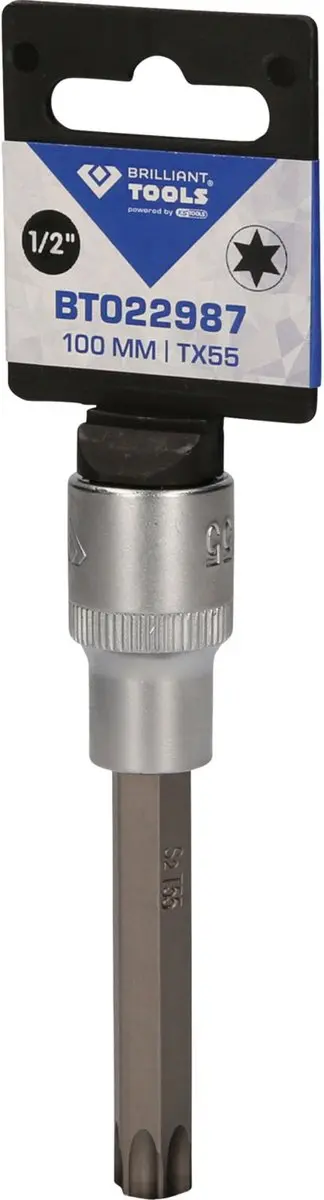 Brilliant Tools BT022987 Torx-bit dop 1/2" T55 - 100mm - afbeelding 3 van 4
