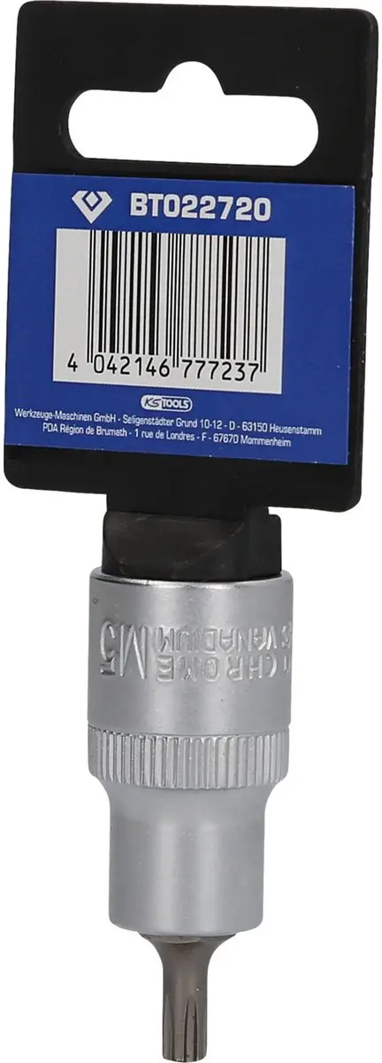BRILLIANT TOOLS 1/2" RIBE bitmof 55 mm lang M5 - BT022720 - afbeelding 4 van 4