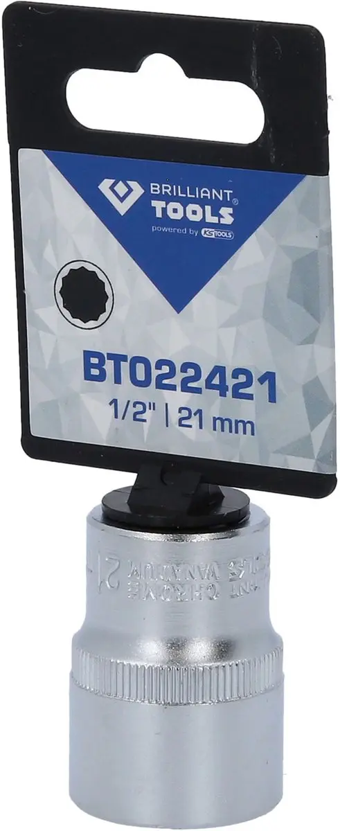 Brilliant Tools BT022421 Twaalfkant Dopsleutel 21mm 1/2" - afbeelding 2 van 4
