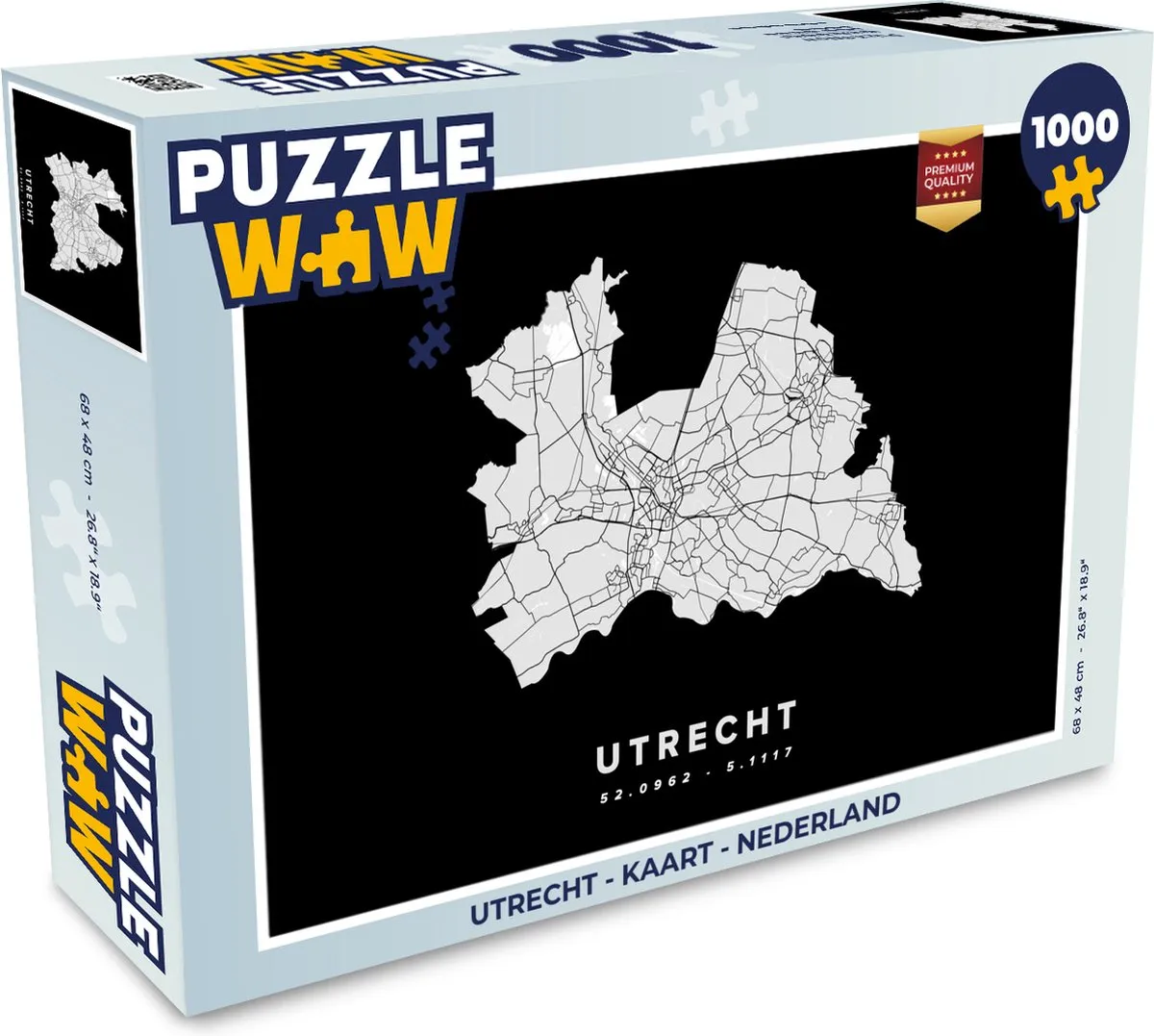 PuzzleWow Utrecht Legpuzzel 1000 Stuks