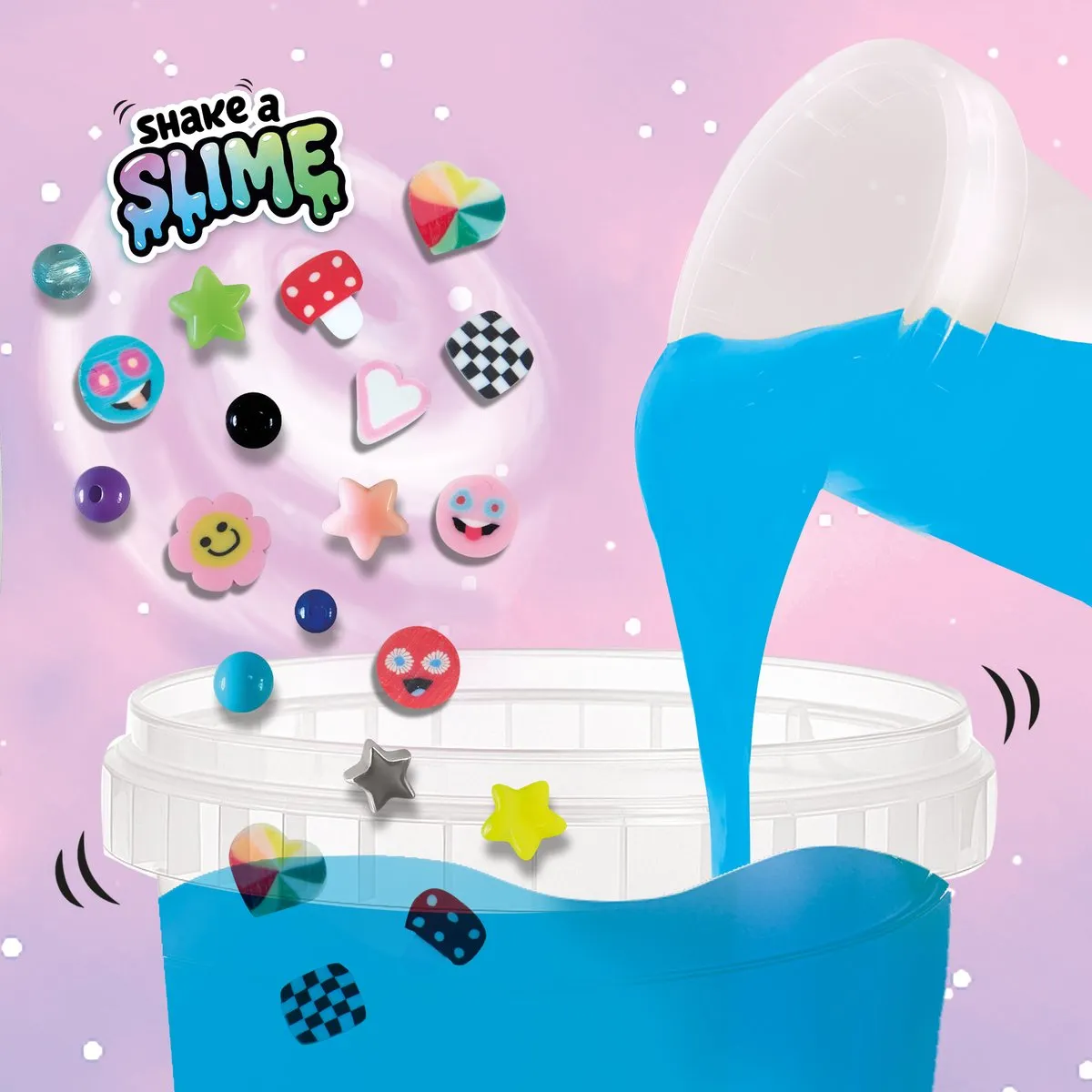 SES Creative Shake a Slime Happy Explosion - 200g Blauw