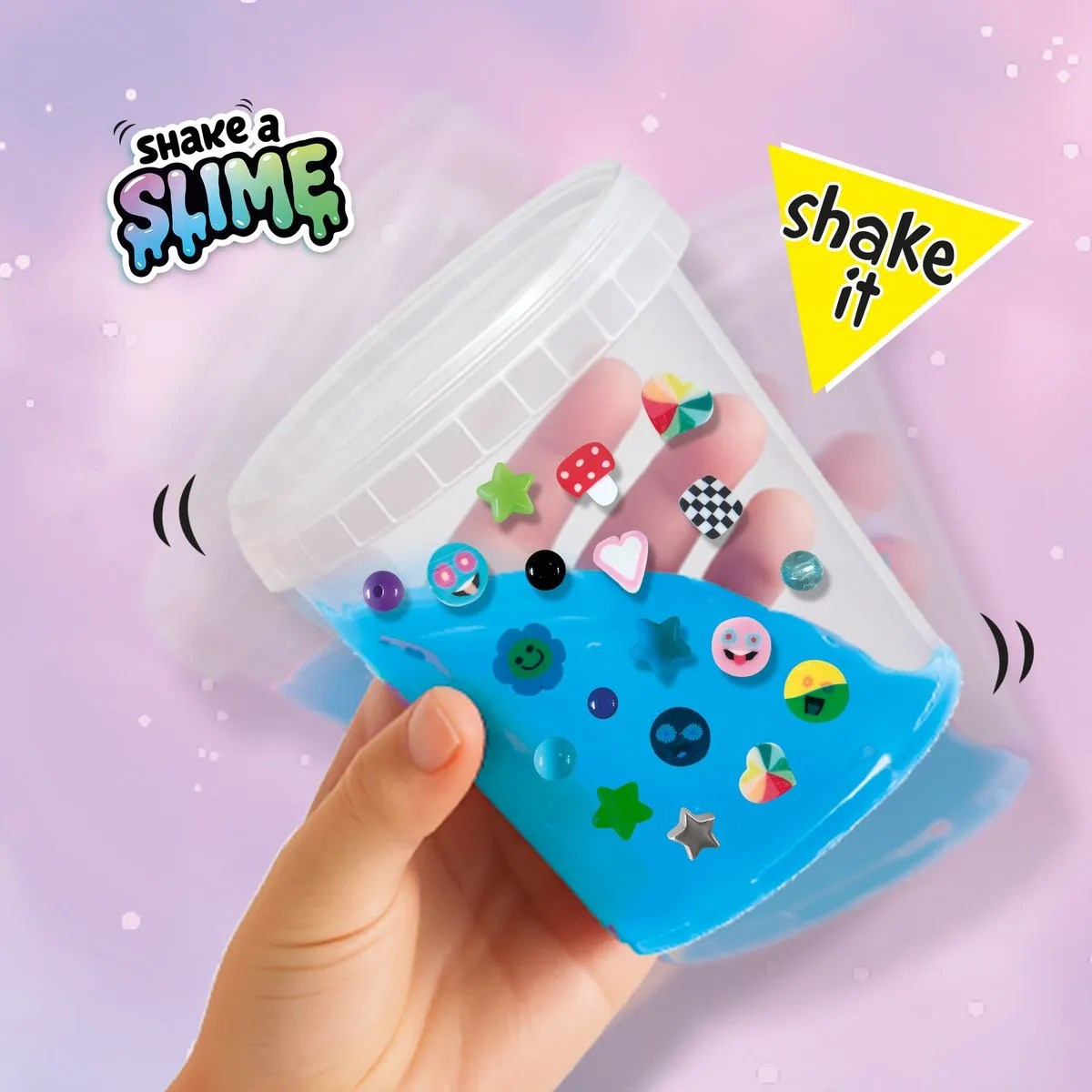 SES Creative Shake a Slime Happy Explosion - 200g Blauw