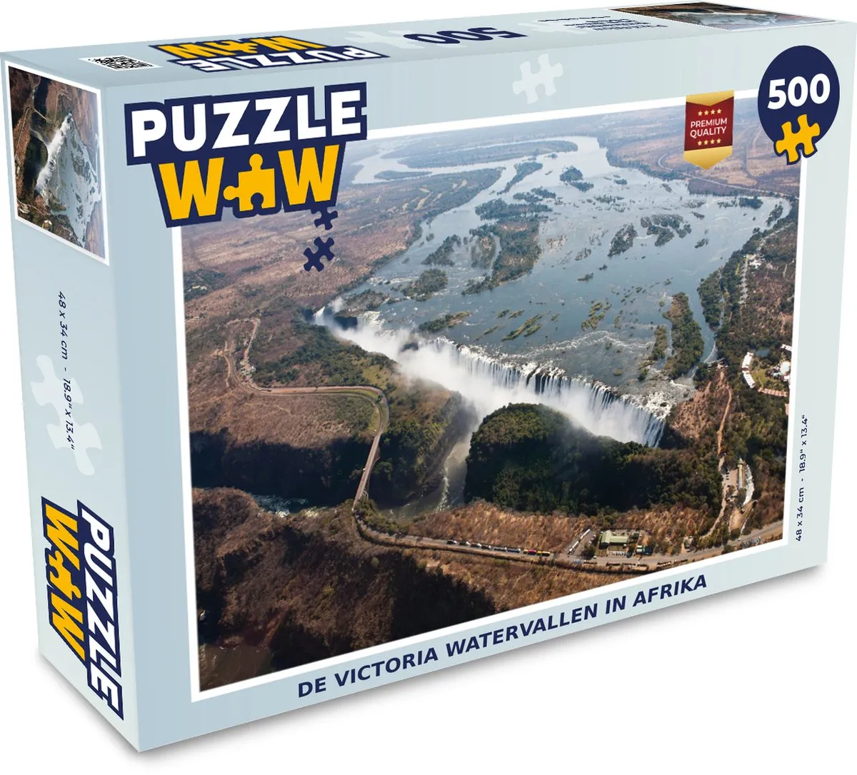PuzzleWow De Victoria Watervallen Afrika Legpuzzel 500 Stuks