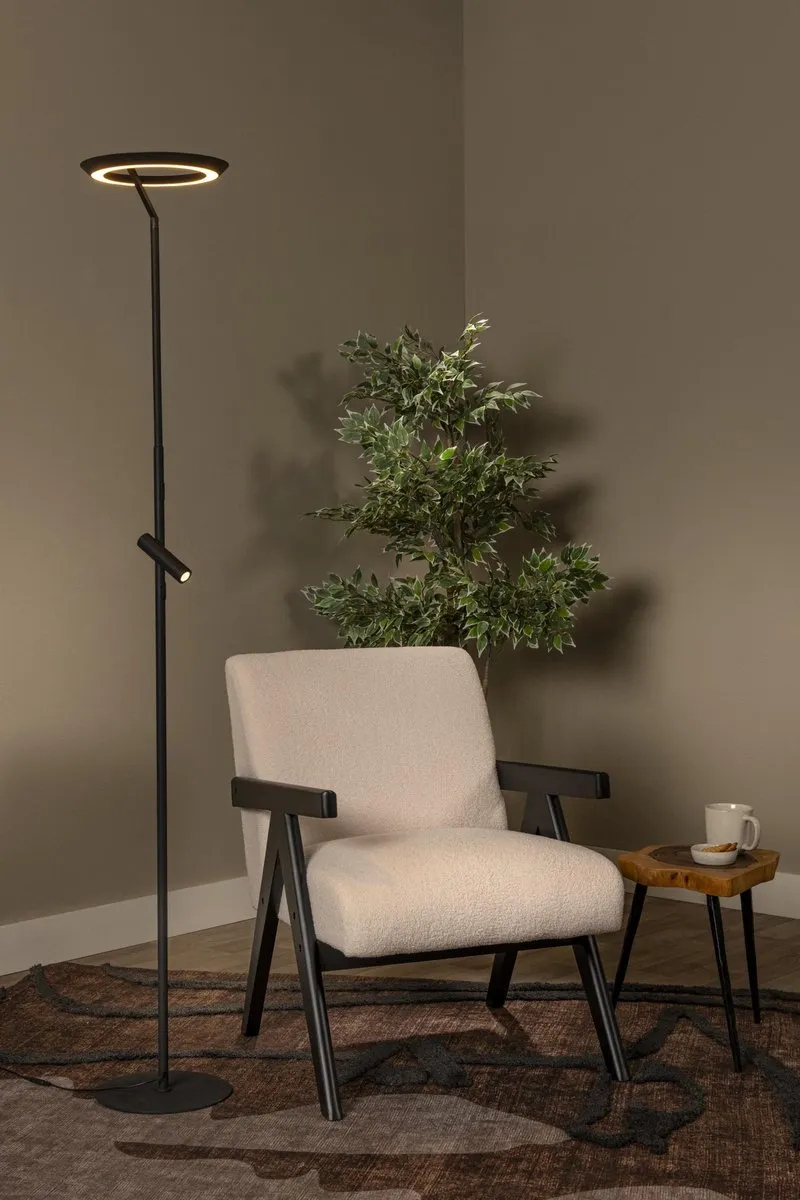 Lucide Celeste Vloerlamp - Ø28cm LED 2700K - Zwart