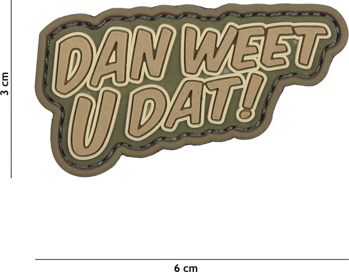101 Inc Embleem 3D PVC Dan Weet U Dat Coyote