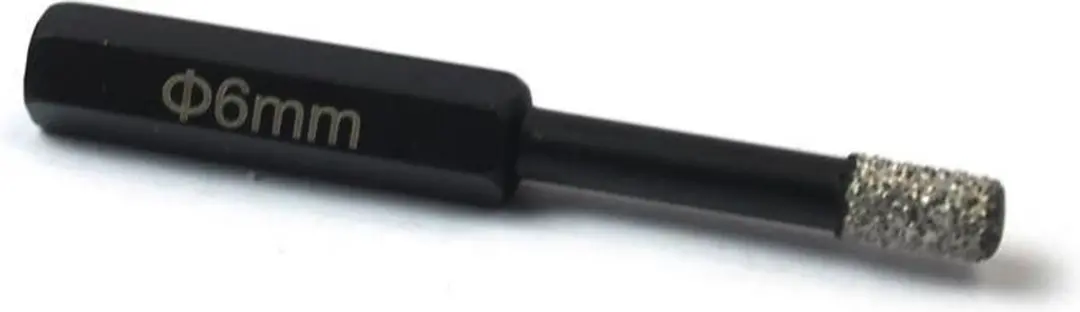 Ivana Diamanttegelboor Zwart 6-Kant 6.0mm