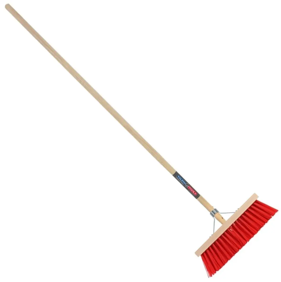 Bezem Rood Ivana P.V.C. 41Cm Met Steel 160Cm 57465