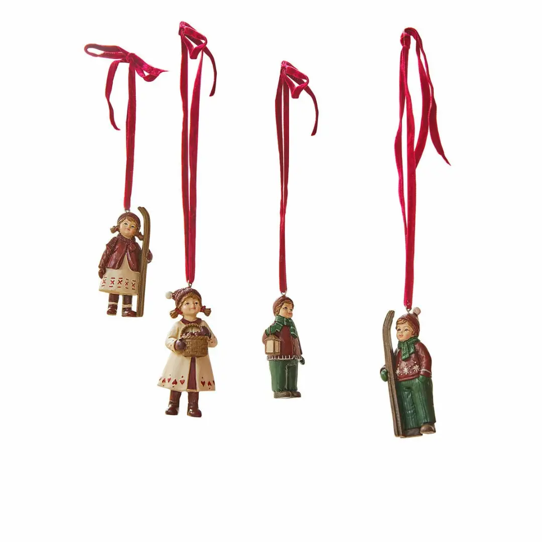 Loberon Hanger set van 4 Helgelund bont