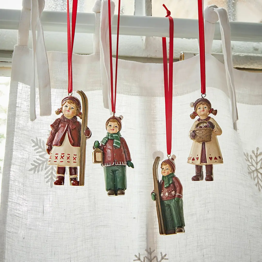 Loberon Hanger set van 4 Helgelund bont - afbeelding 2 van 2