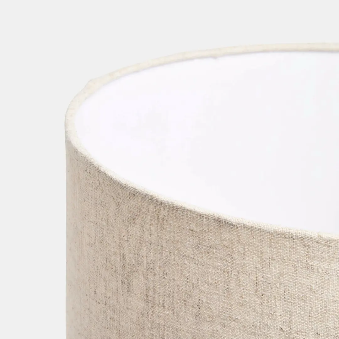 Loberon Olvéran Tafellamp - 25W - Ø30cm - Beige/Bruin - afbeelding 6 van 6