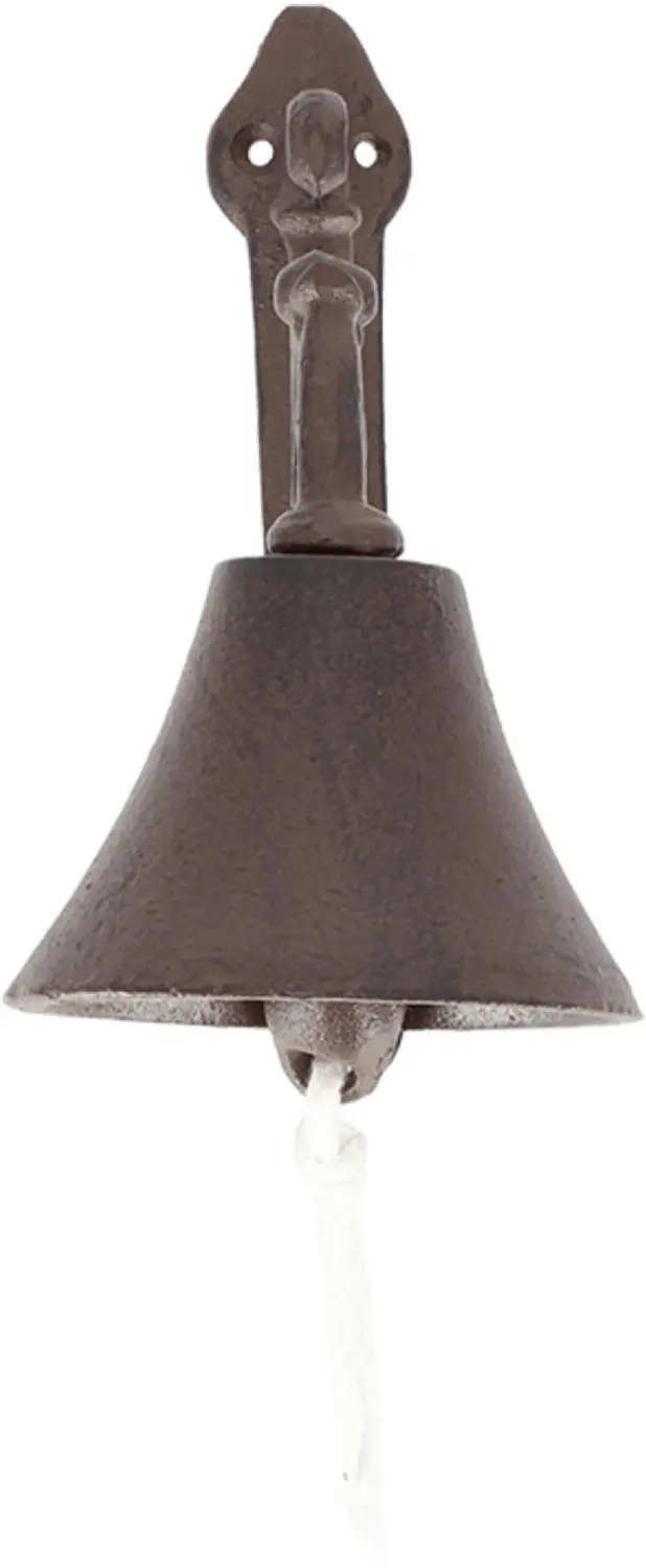 Esschert Design Deurbel Flower Gietijzer Ø20cm - Bruin - afbeelding 3 van 4