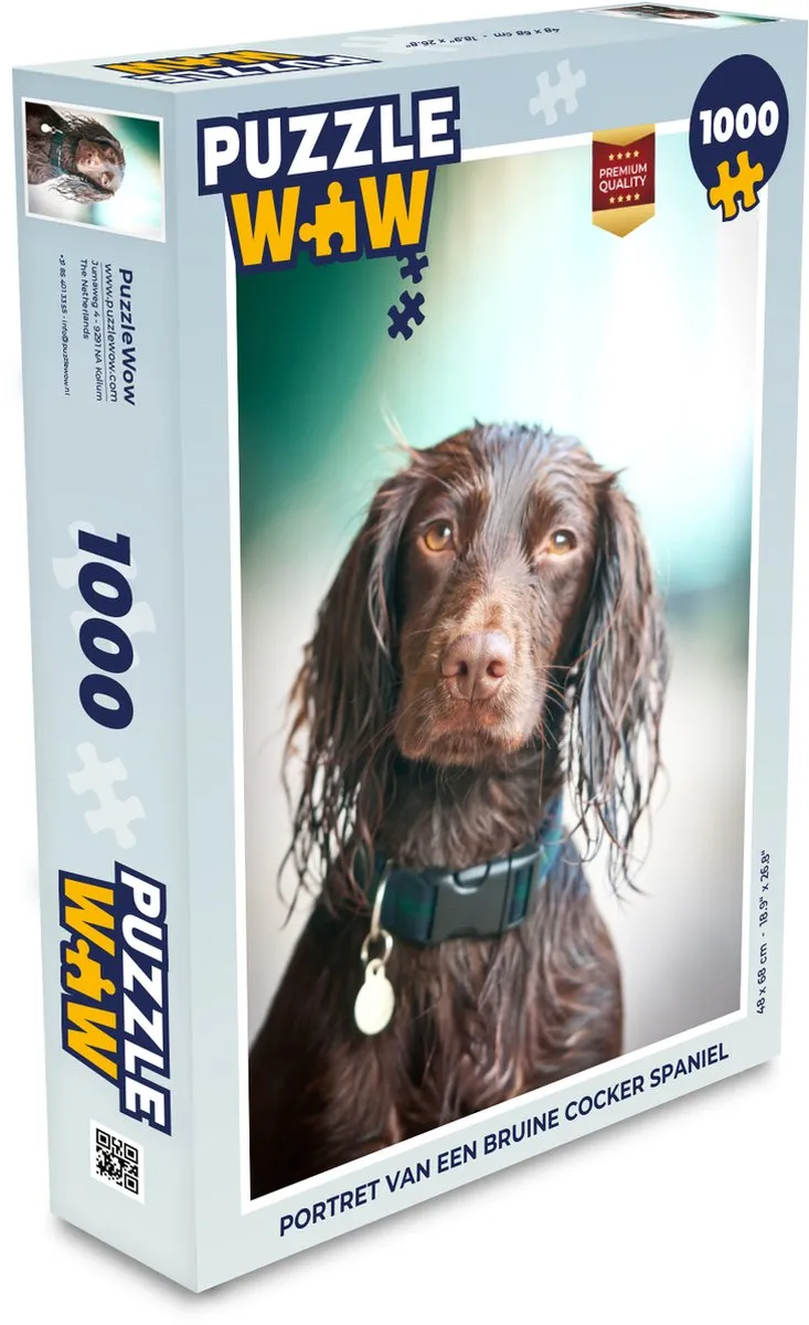PuzzleWow Cocker Spaniel Puzzel 1000 Stuks