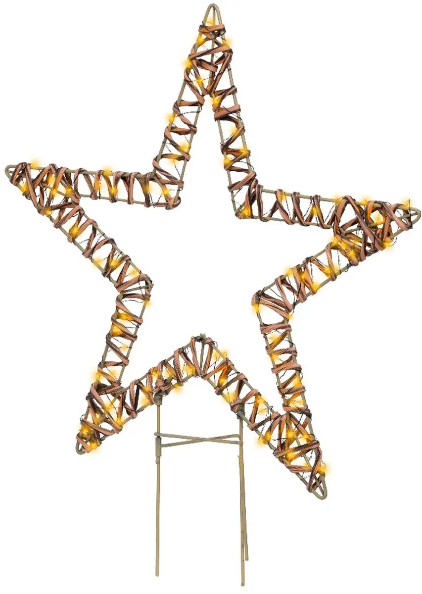 Kaemingk Metalen LED Ster 48x54cm
