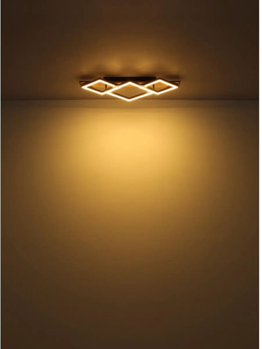 Globo Obrien 67344D3 Plafondlamp - Hout Zwart - afbeelding 6 van 6