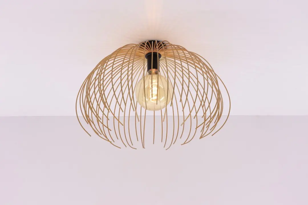 Plafondlamp Jelly zwart goud