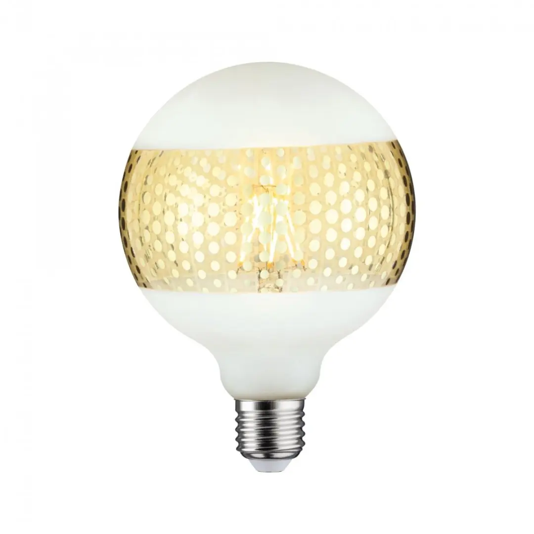 Paulmann LED globe G125 E27 ringspiegel 420lm 2700K goud dimbaar