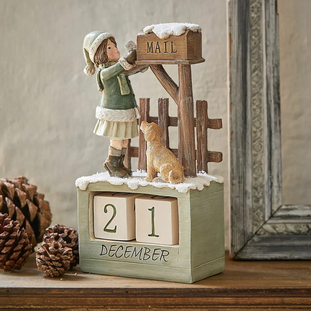 Loberon Kalender Leonce - Groen/Bruin - afbeelding 2 van 3