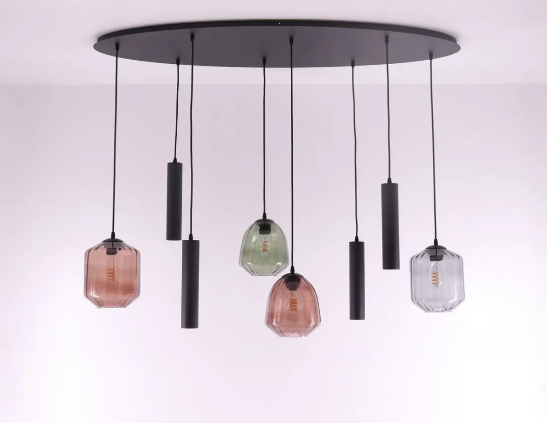 Hanglamp ovaal combi Colour & Kokers gu10