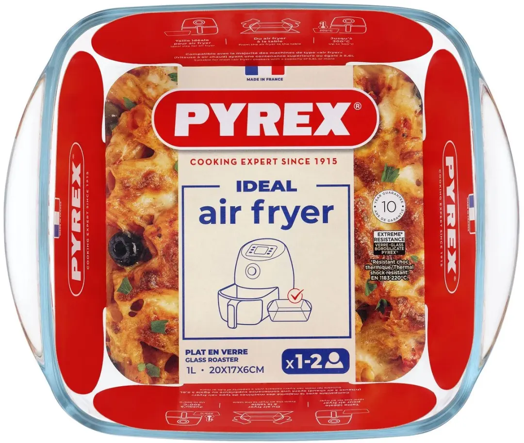 Pyrex Airfryer Ovenschaal 20x17x6cm - 1L - afbeelding 4 van 6