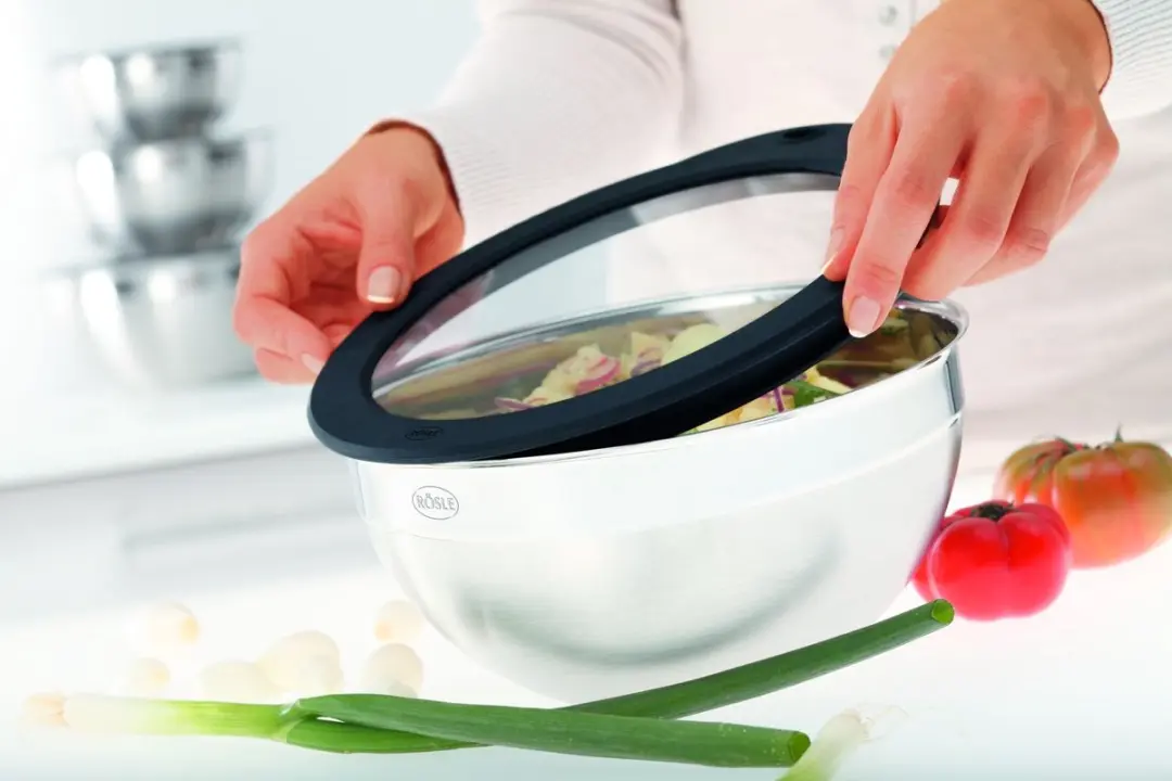 Rösle Vershouddeksel Ø28cm - Glas - Transparant - afbeelding 2 van 2