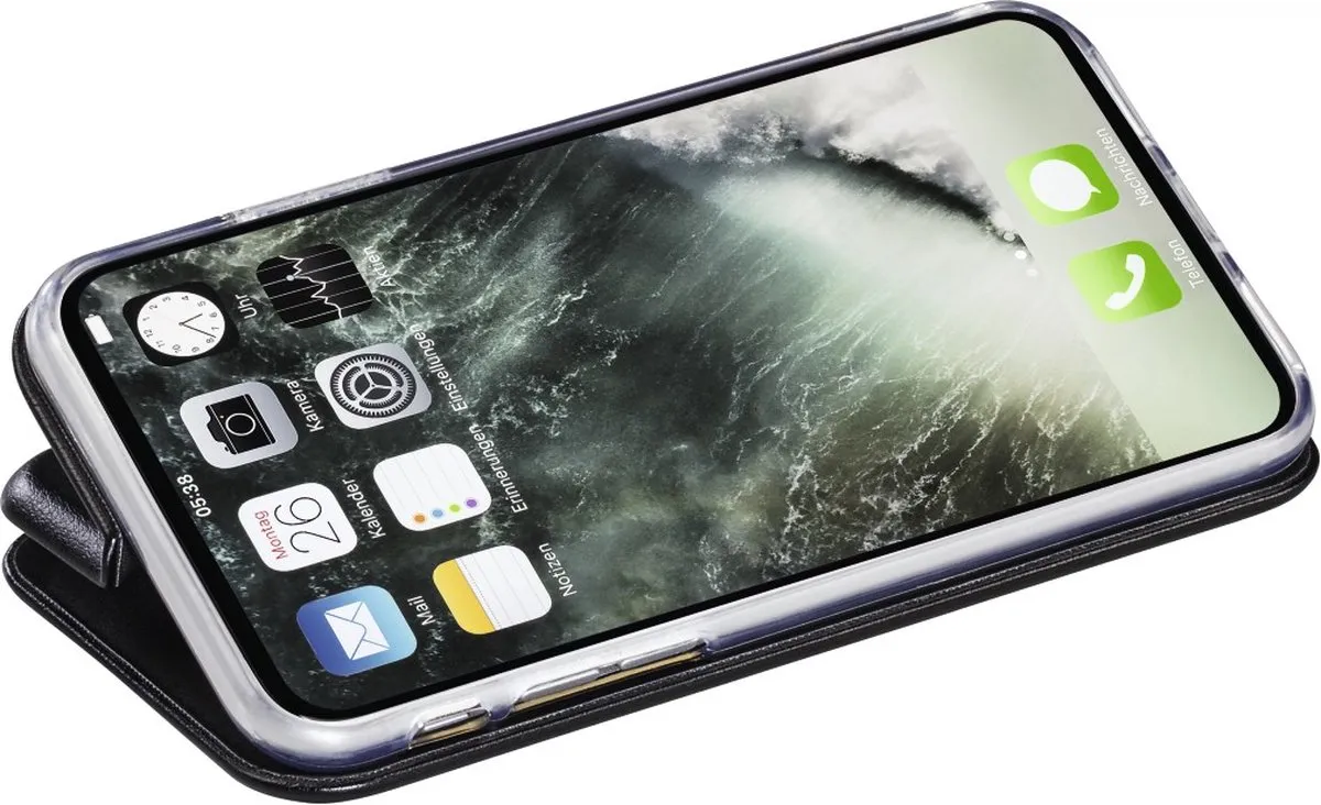 Hama Booklet Curve iPhone X - 181399 - Zwart - afbeelding 4 van 6