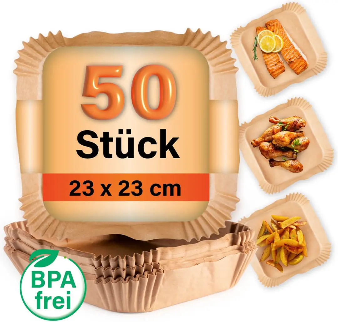 GOURMETmaxx bakpapier voor heteluchtfriteuses (5-8 liter)