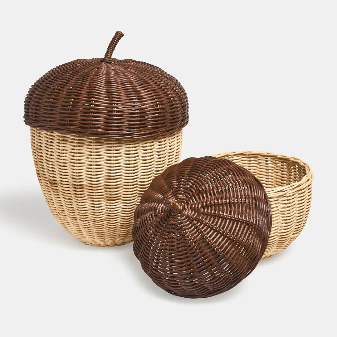 Loberon Lindås Mand Set van 2 - Bruin/Beige - afbeelding 3 van 5