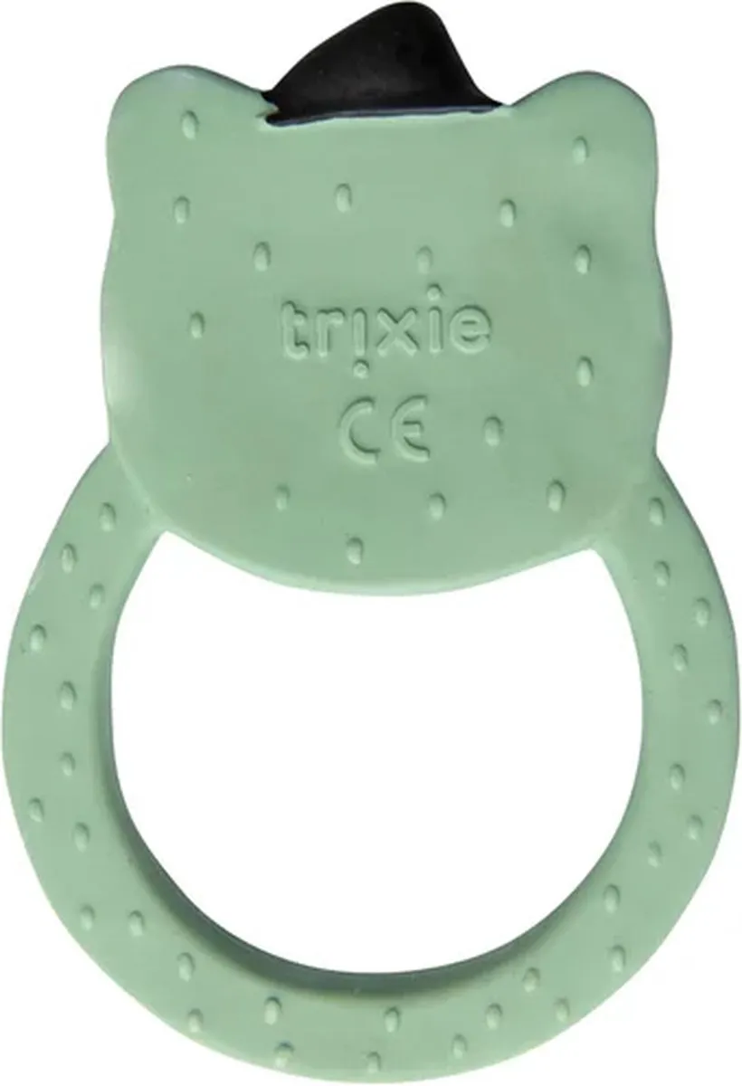 Trixie Mr. Polar Bear Natuurlijke Rubberen Ronde Bijtring - Groen - afbeelding 6 van 6