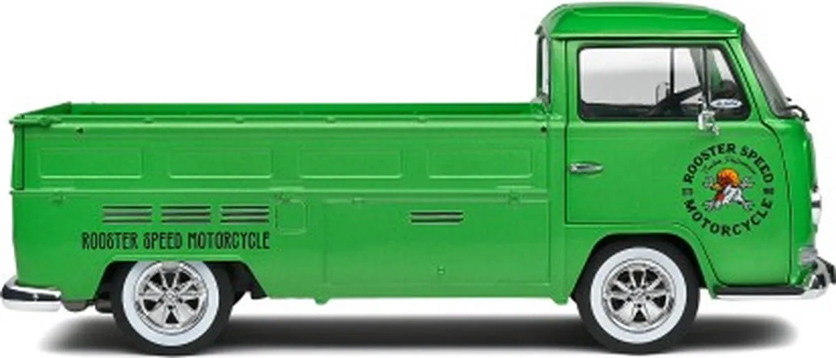 Volkswagen T2 Pick Up Custom 1968 Schaalmodel 1:18 - Groen