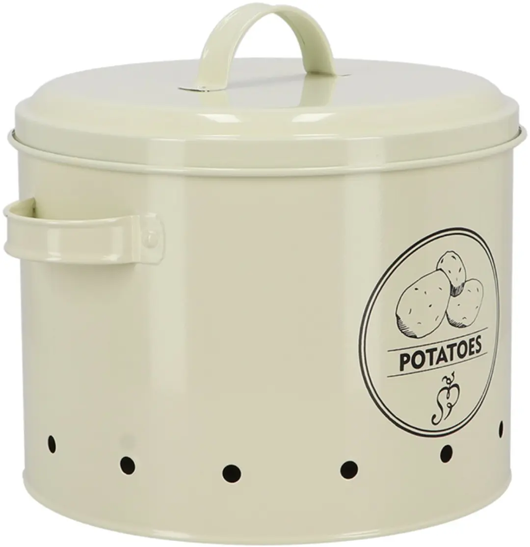 Esschert Design Voorraadblik Aardappelen - 6,3 liter - Creme - afbeelding 3 van 6