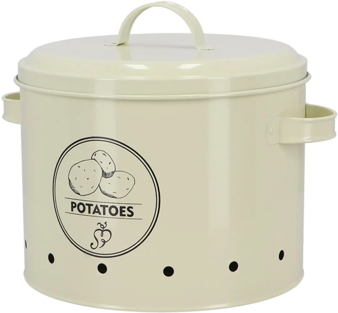 Esschert Design Voorraadblik Aardappelen - 6,3 liter - Creme - afbeelding 2 van 6