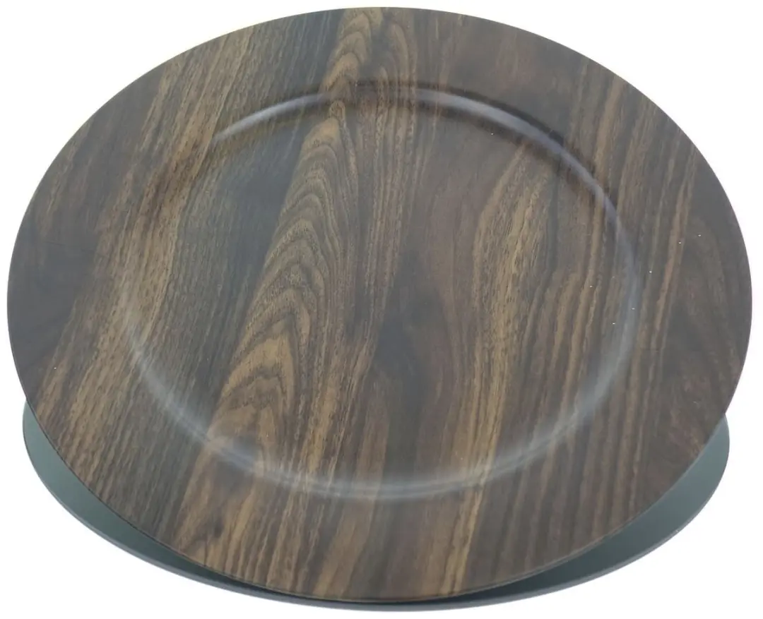 Decobord Ø33 cm Bruin