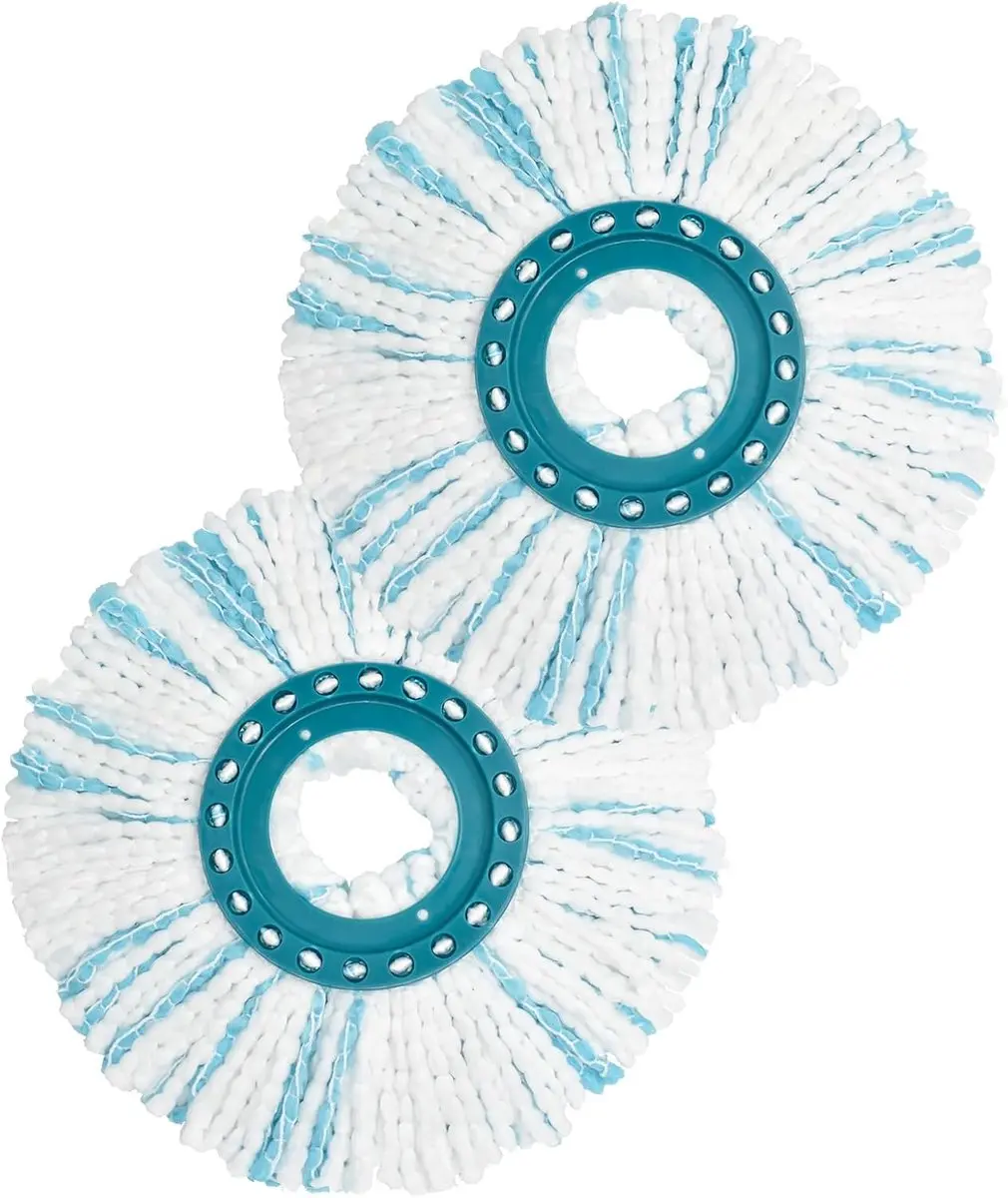 2x Dweil navulling geschikt voor Leifheit Clean Twist Disc Mop