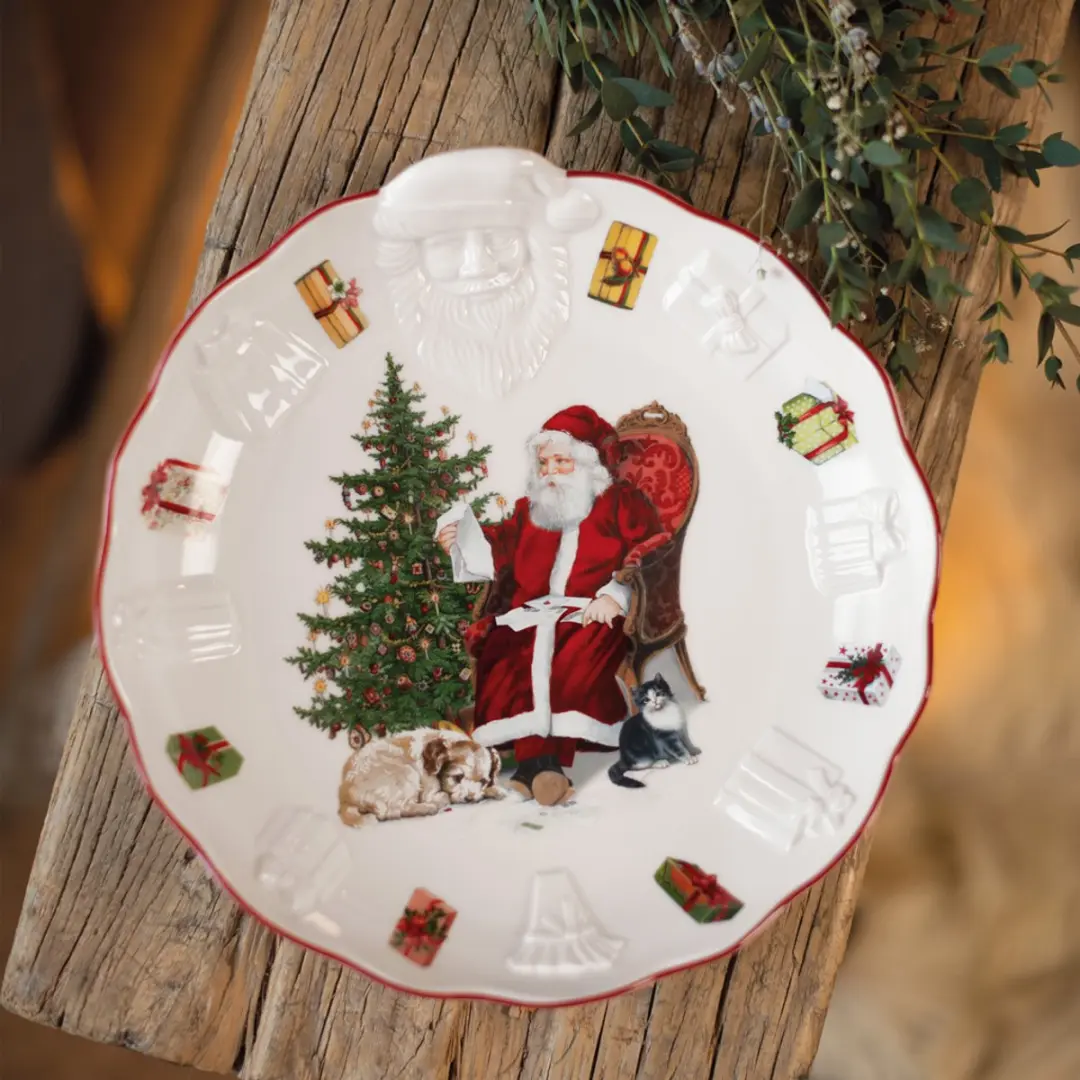 Villeroy & Boch Toy's Fantasy Relief Kerstman - Ø24,5cm - afbeelding 2 van 5