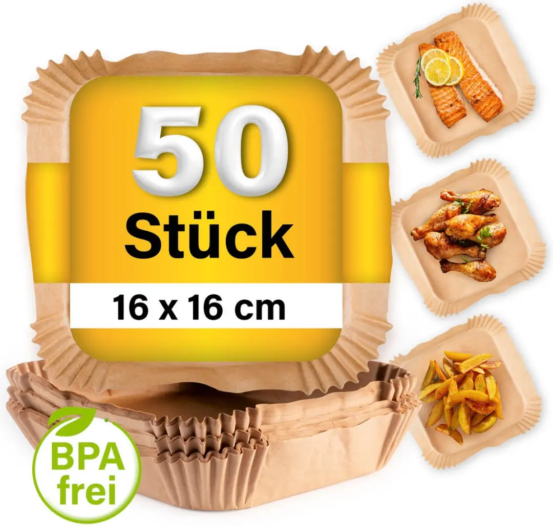GOURMETmaxx bakpapier voor heteluchtfriteuses (2-5 liter)