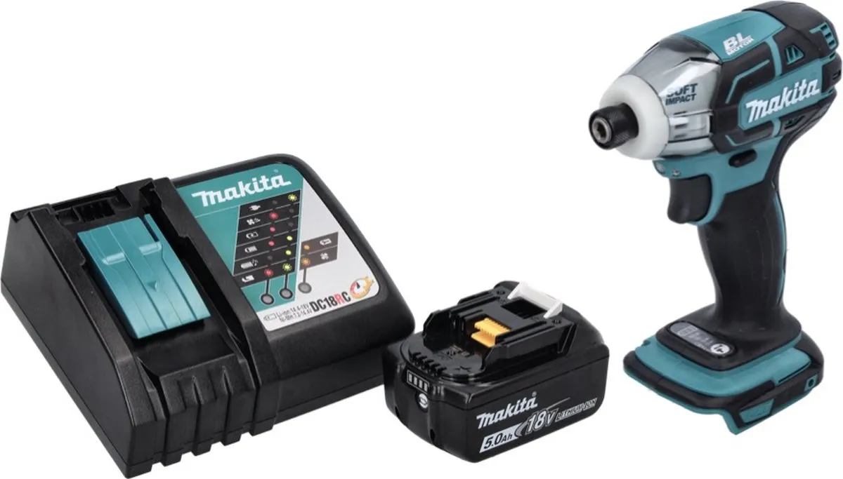 Makita DTS 141 RT1 Accu-Impulsschroevendraaier 18V 40Nm - 5.0Ah