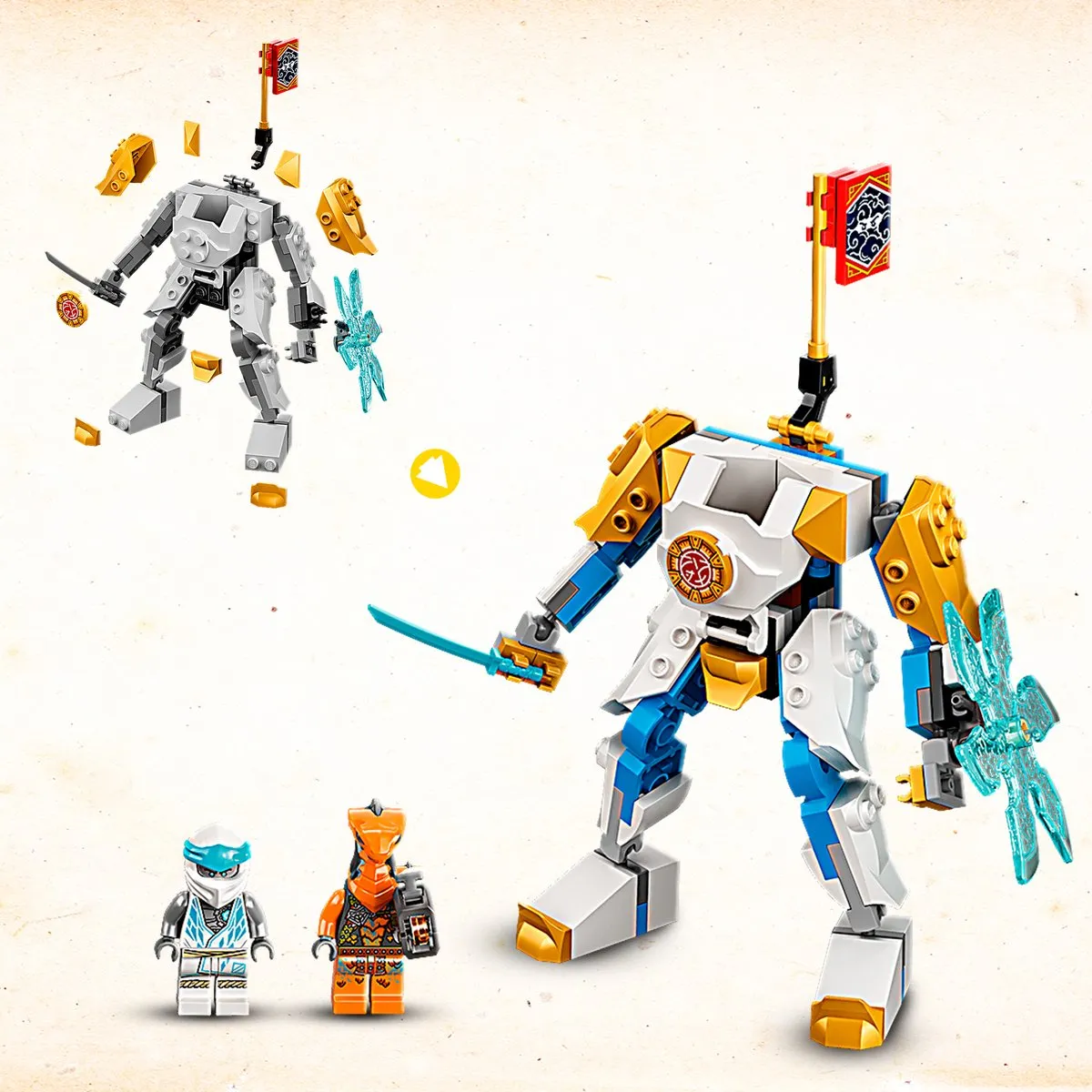 LEGO Ninjago Zane's Power-Up Mecha EVO 71761 - Multikleur