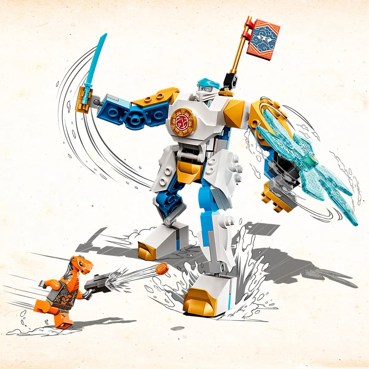LEGO Ninjago Zane's Power-Up Mecha EVO 71761 - Multikleur