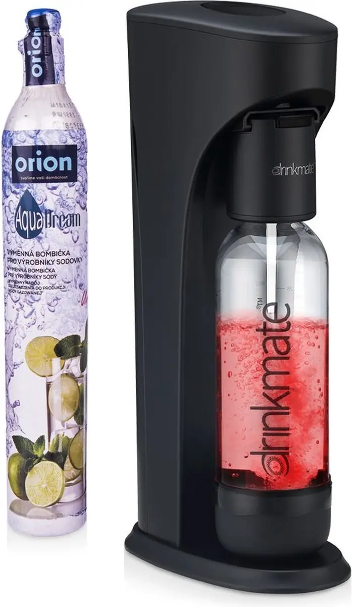 Sodamaker Zwart met Co2 Cilinder AQUADREAM