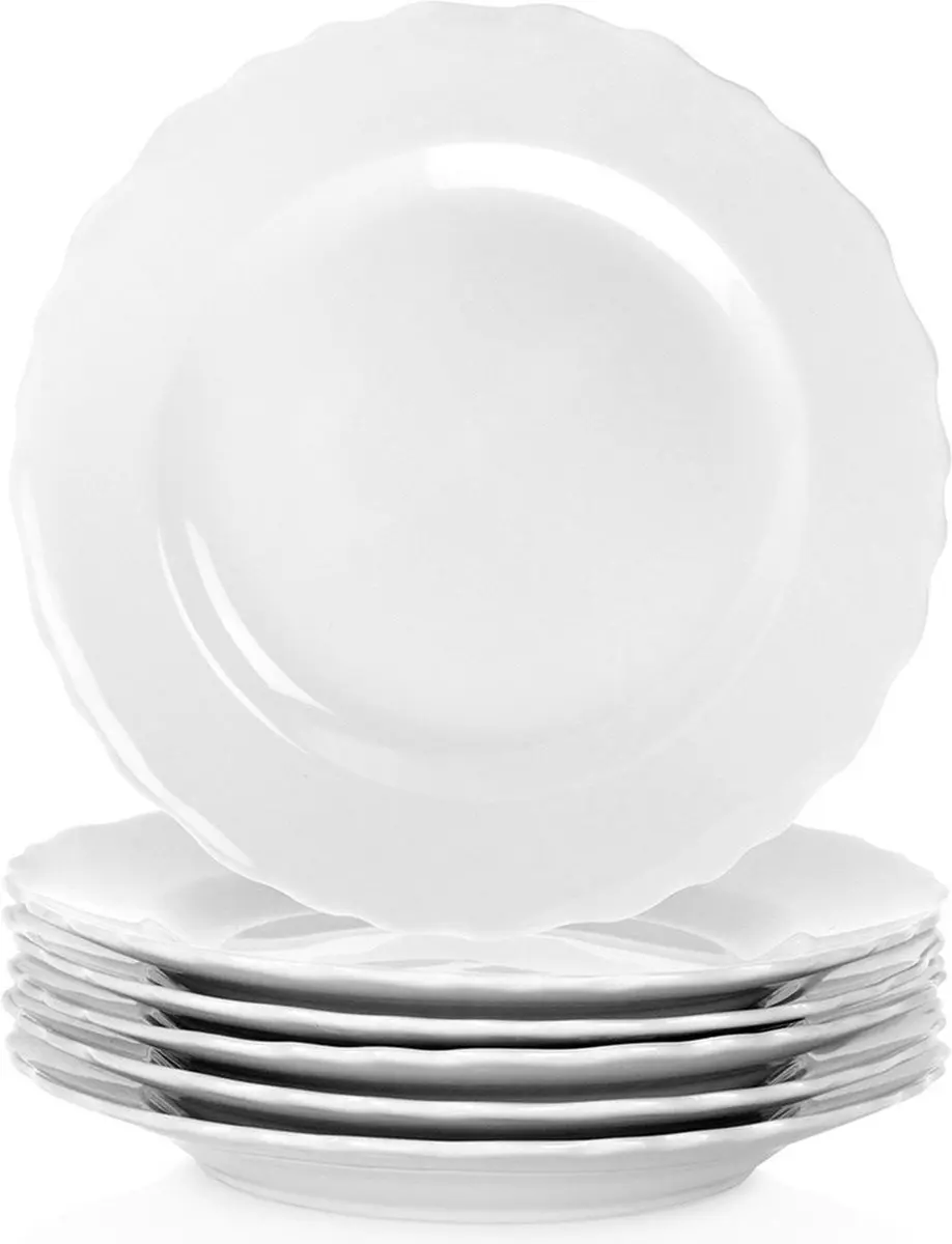 Dessertbord Porselein MONA 19,5 cm 6 stuks