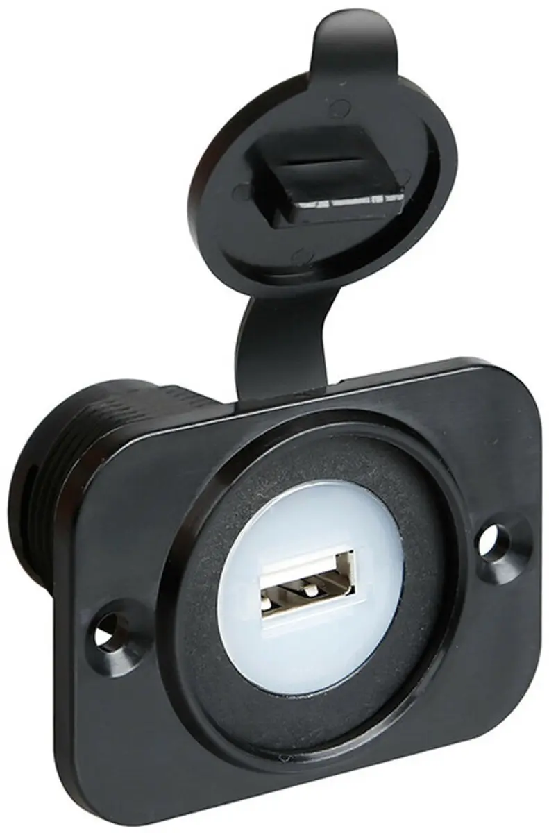 USB inbouwsocket 12/ 24 Volt