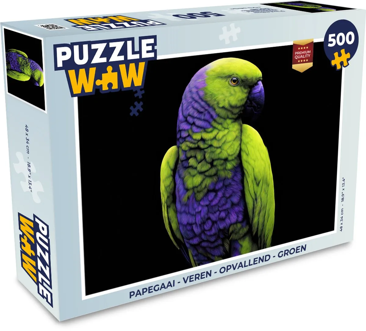 PuzzleWow Papegaai Legpuzzel 500 Stuks
